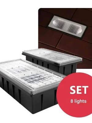 Expresní Doručení 4x Solární dlaždicové osvětlení SolarCentre Paverlight (sada 8 světel)