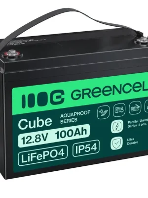 Přímo Od Výrobce Baterie LiFePO4 12,8V 100Ah Green Cell CUBE (1280Wh) Aquaproof Series