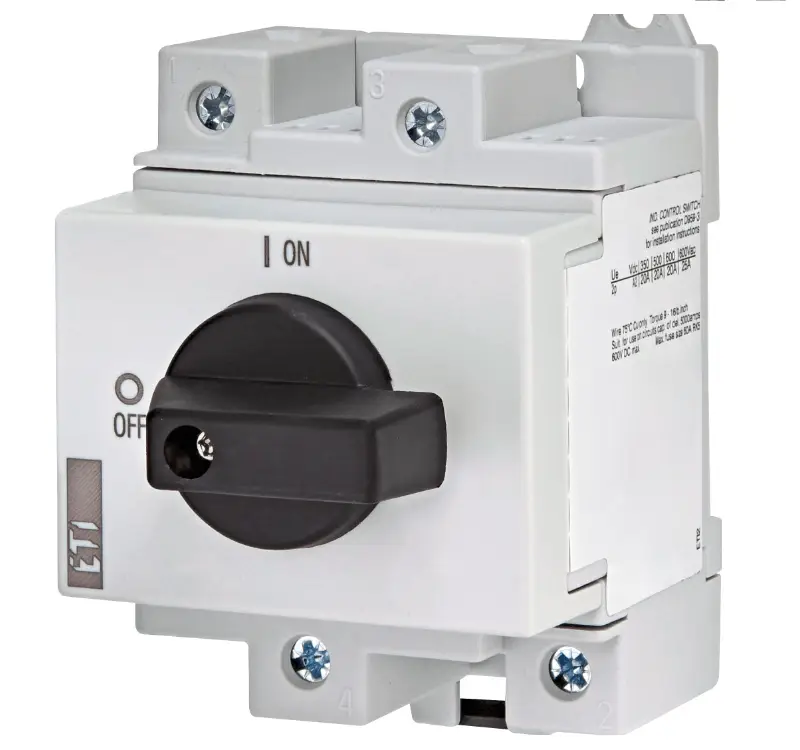 Fotovoltaický DC odpínač ETI 004660061 LS25 SMA A2 2 pólový Tovární Cena