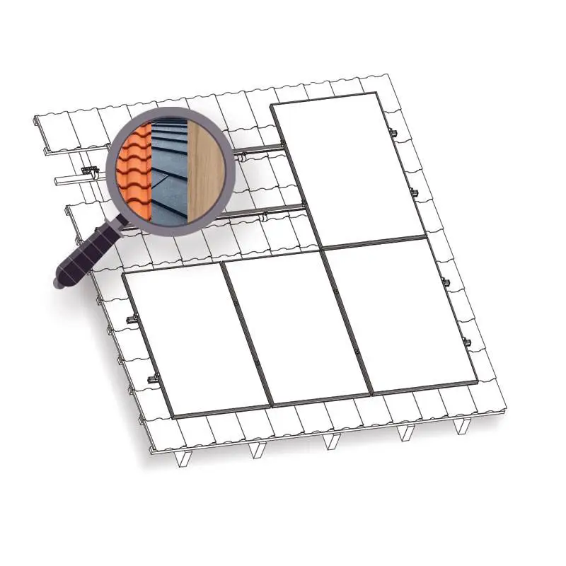 Konstrukce KENO na FV pro 4 panely. Plech/šindel/dřevo Must-Have
