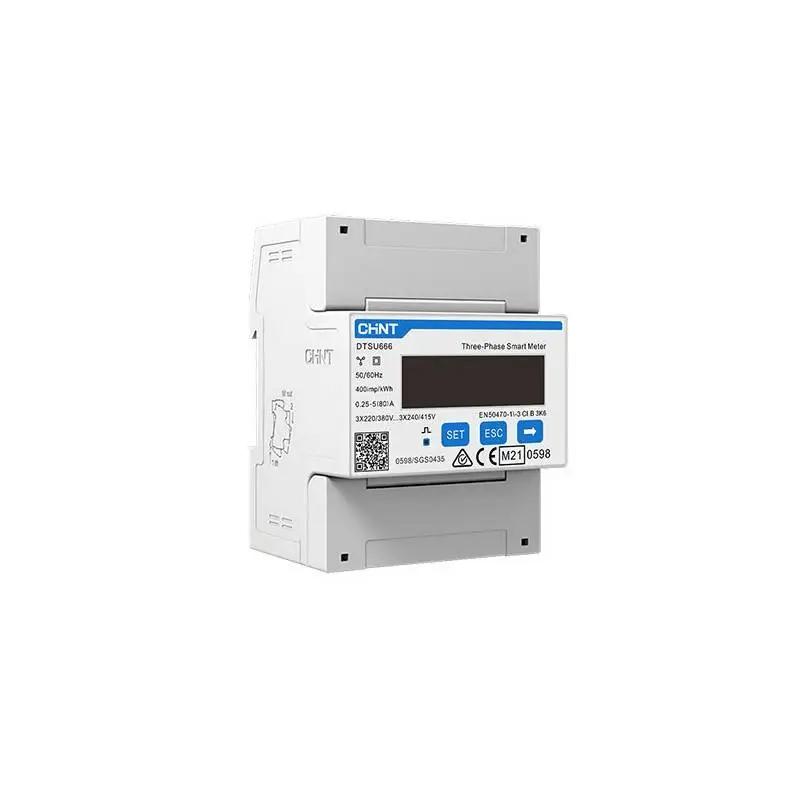 Měřič spotřeby a analyzátor výkonu Chint Smartmeter DTSU666 třifázový pro Solax/Deye Koupit Online