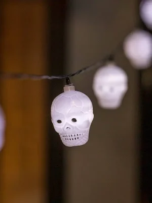 Nová Kolekce Solární LED řetěz SolarCentre Halloween Skull - 20 světel