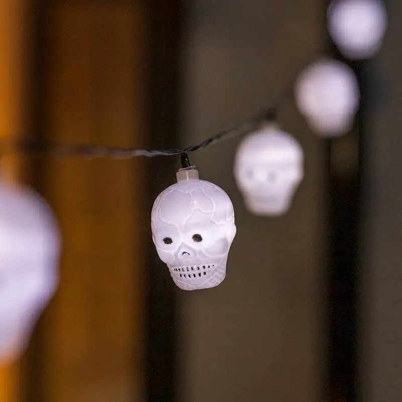 Nová Kolekce Solární LED řetěz SolarCentre Halloween Skull - 20 světel