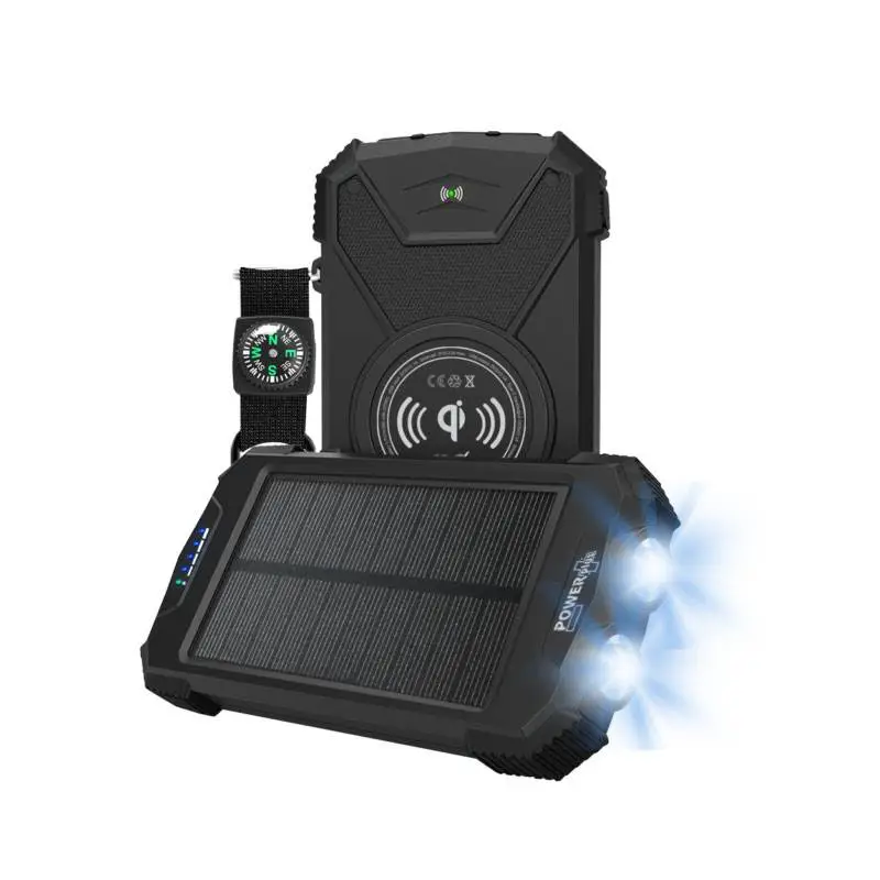 Solární powerbanka 1,2 W 10000mAh Beluga IPX4 Tovární Cena