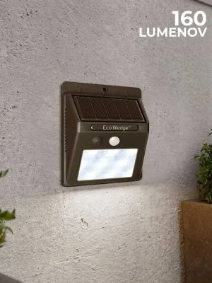 Solární bezpečnostní LED osvětlení SolarCentre Eco Wedge XT SS9849 160 Lumenů s pohybovým senzorem Nová Kolekce
