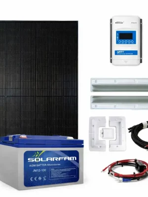 Solární ostrovní systém 12V 240Wp 100Ah karavan Nakupujte Hned