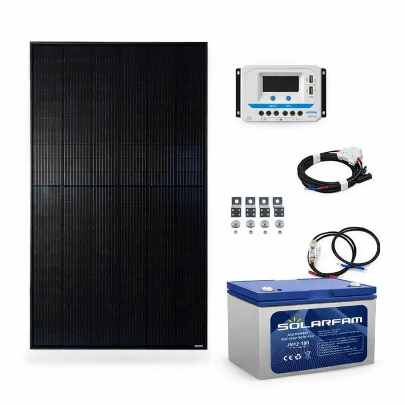 Solární ostrovní systém 12V 240Wp 100Ah Cenově Výhodný