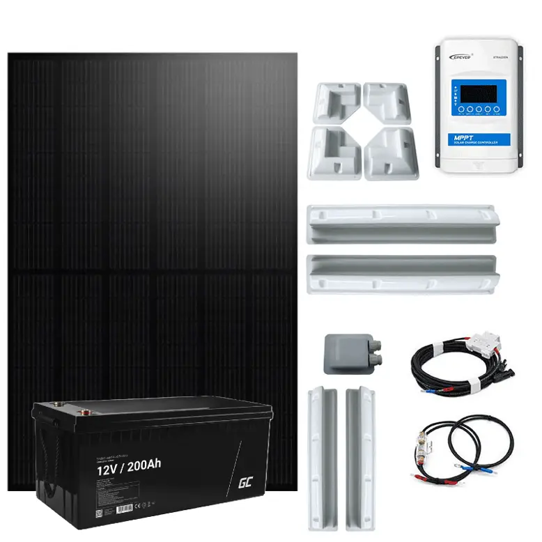 Ověřený Solární ostrovní systém 12V 430Wp 200Ah karavan