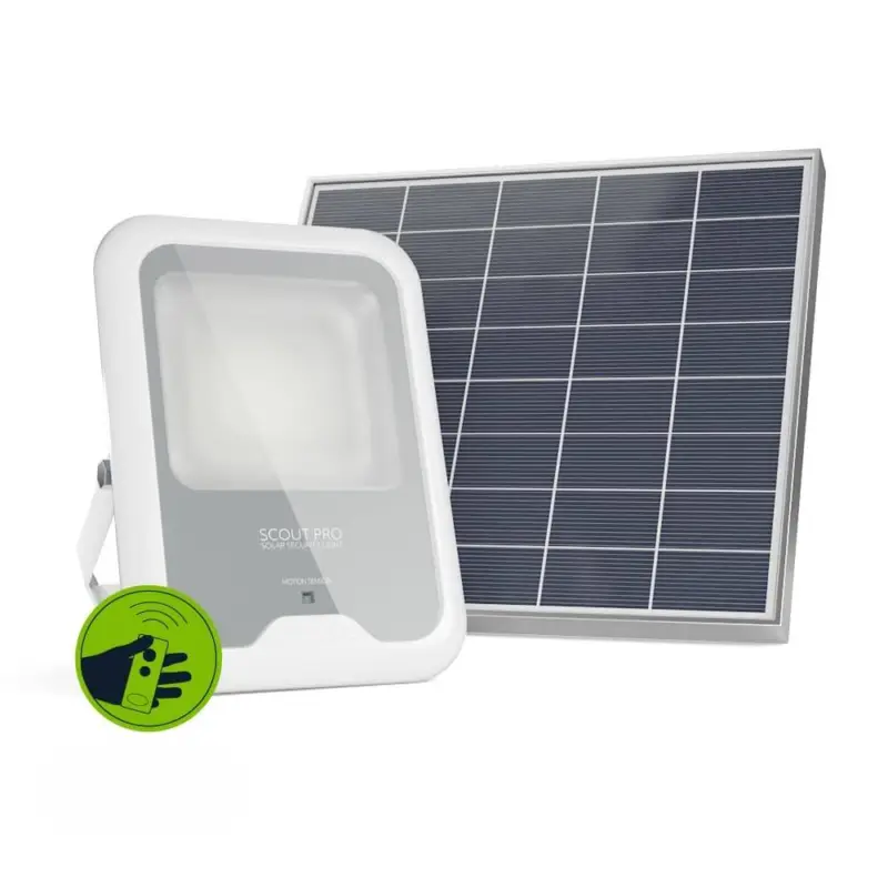 Super Cena Solární senzorový reflektor s dálkovým ovládáním SolarCentre Scout Pro