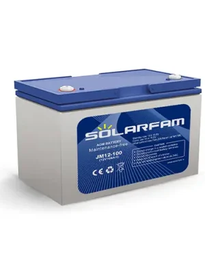 Top Prodej Bezúdržbová baterie SOLARFAM AGM 12 V 100 Ah