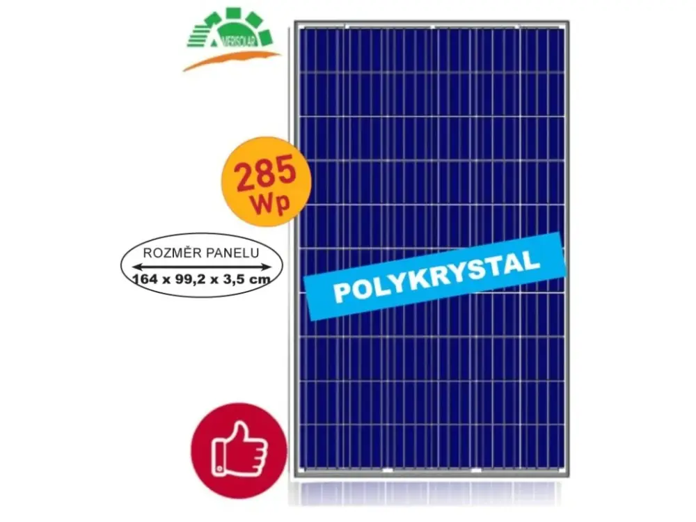 Ihned K Objednání Amerisolar 285Wp - polykrystalický solární panel