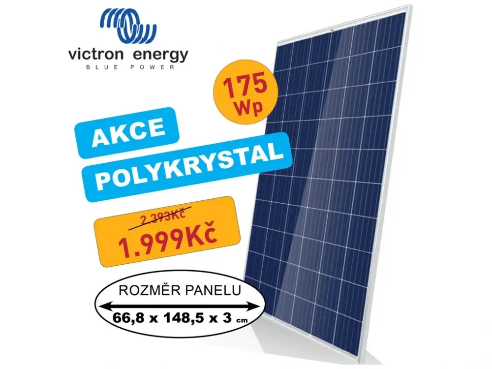 Solární panel Victron Energy 175Wp/12V-polykrystal Nejprodávanější