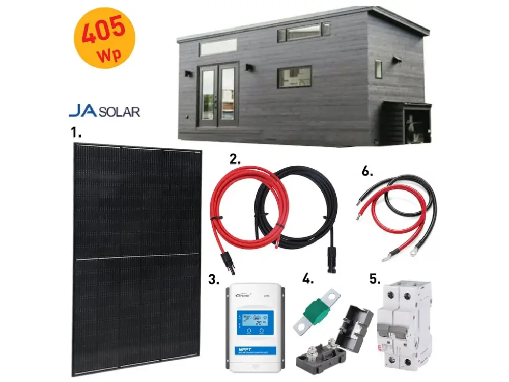 AKCE - 405Wp sestava - panel JAsolar Solar Nejlepší Cena