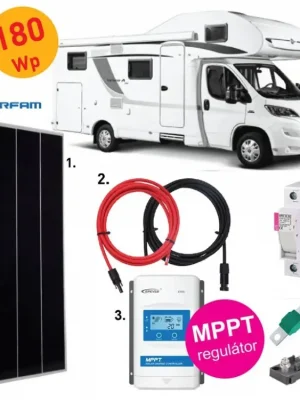 180Wp sestava KARAVAN - MPPT regulátor Kup Teď