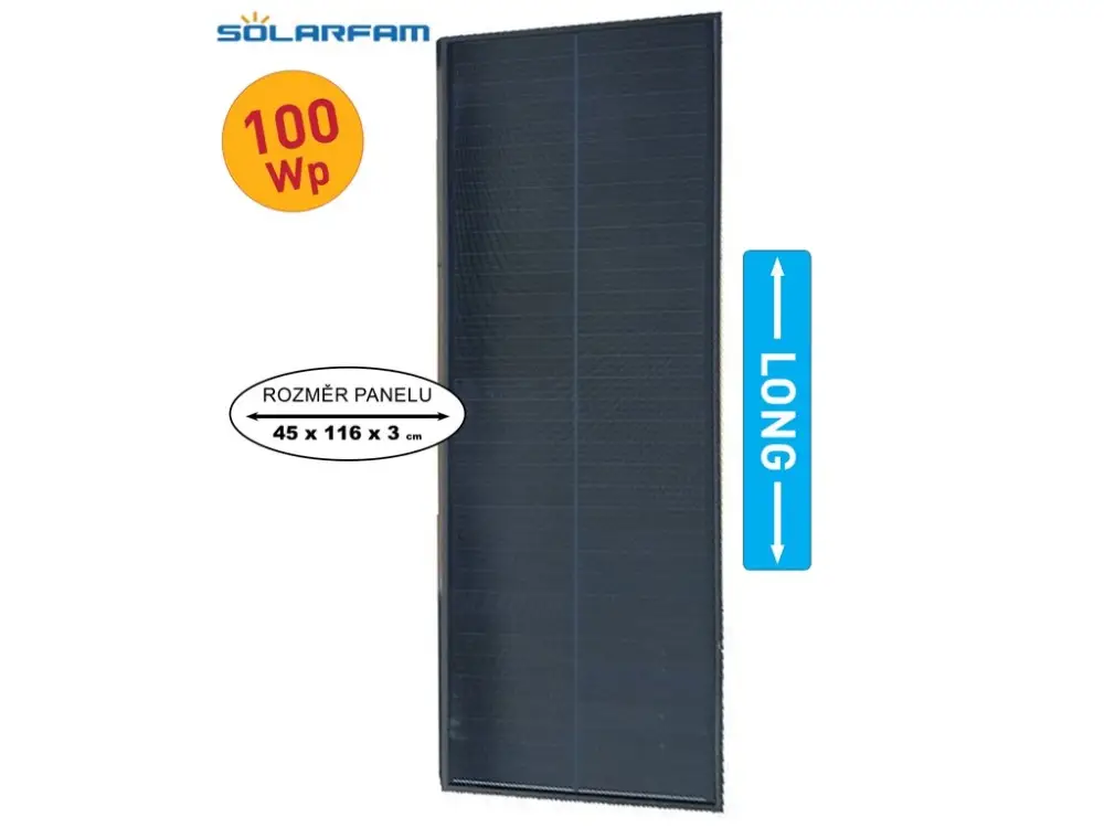 Solární panel SOLARFARM 100Wp/12V-LONG Sezónní Sleva