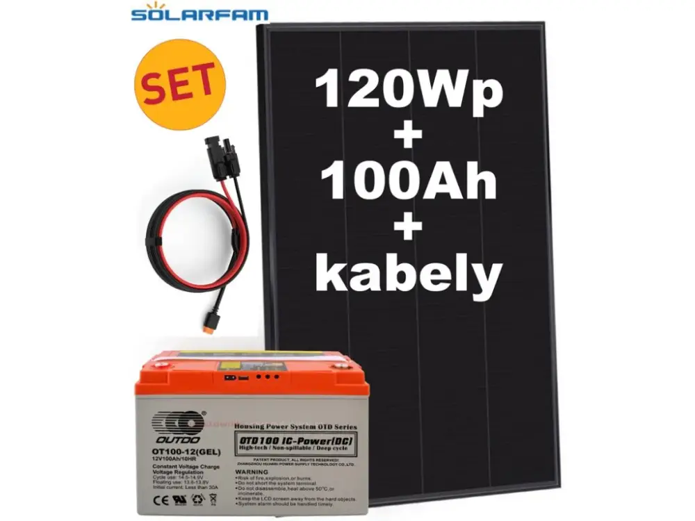 SET - GOOWEI ENERGY OTD100, 100Ah + panel 120Wp Nejlepší Volba