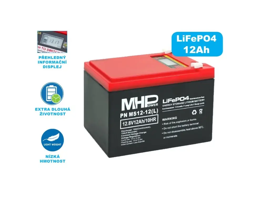 MHPower LiFePO4 12V/12Ah Top Prodej