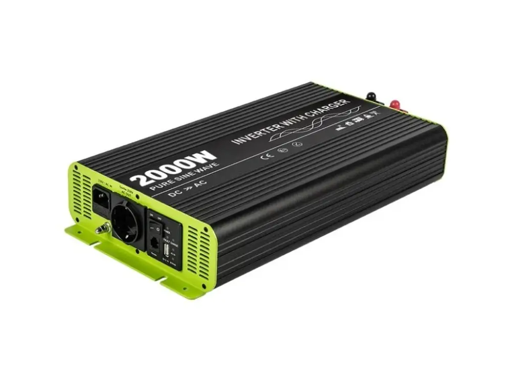 KOSUN měnič napětí s nabíječkou DC24V / AC230V, 2000W Poslední Šance