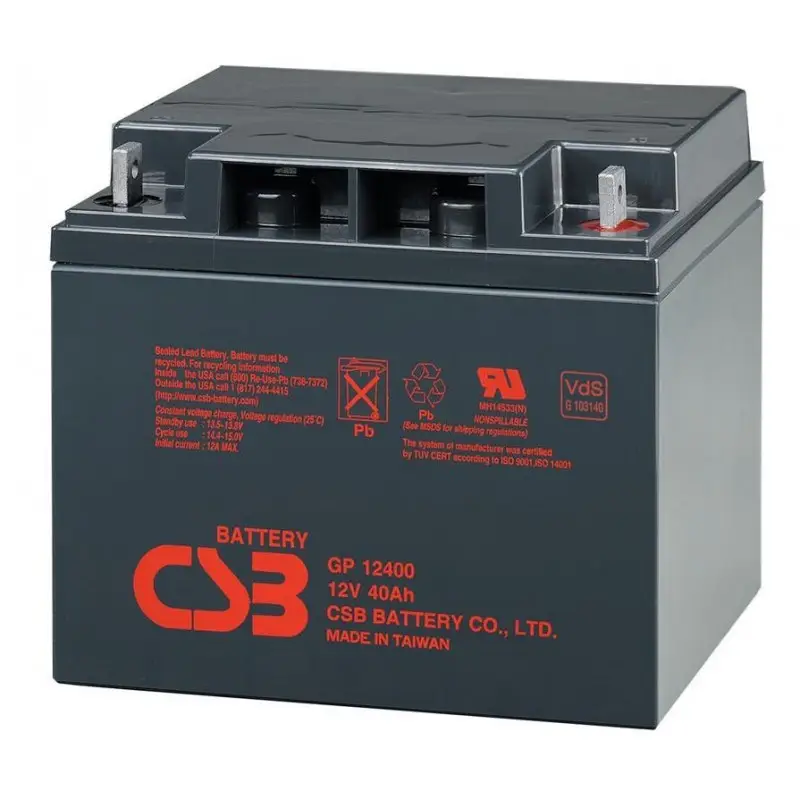 akumulátor CSB GP12400I - 12V / 40Ah Nová Kolekce
