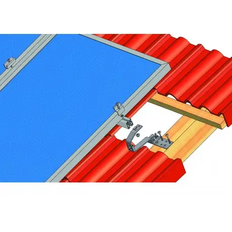 Výprodej Set konstrukce pro 20 panelů 5kW, pro betonové a pálené taškové střechy