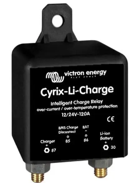 Victron Energy Cyrix-Li-Charge 12/24V 120A, Inteligentní odpojovací relé DC nabíjení a LiFePO4 baterie Pouze Dnes