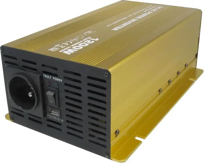 Měnič napětí 12V/230V 1200W, Soluowill NP1200, čistá sinusovka Cenově Výhodný