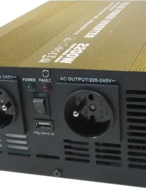 Značkový Měnič napětí 24V/230V 2200W, Soluowill NP2200, čistá sinusovka