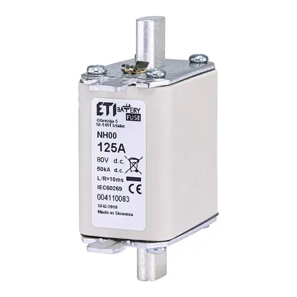 Nová Kolekce Nožová pojistka DC M00 gBat 125A/80V DC