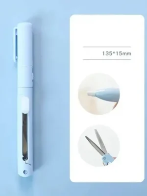 2v1 keramický řezací nůž s nůžkami Multifunkční papírový řezák Morandi barva Školní nůž na papír DIY tvoření 14 cm Sleva