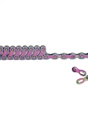 12 rychlostní řetěz na kolo 1/2" x 11/128" 126 článků barevný lehký s rychlospojkou MTB silniční Autentický