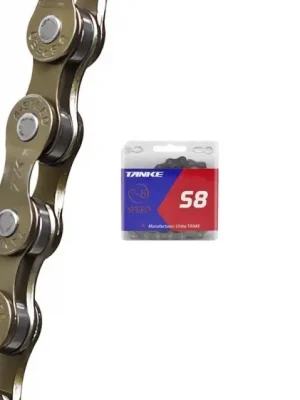 8 rychlostní řetěz na kolo TANKE S8-X 1/2" x 3/32" 116 článků barevný s rychlospojkou MTB silniční Omezená Nabídka