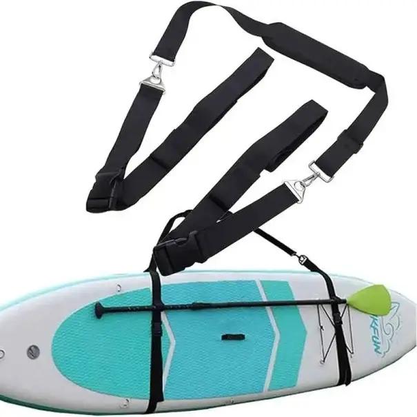 Poslední Šance Nastavitelné ramenní popruhy na paddleboard SUP kajak surf 65–120×200 cm s kovovým příslušenstvím a taškou se stahovací šňůrkou