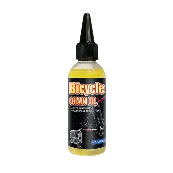 Olej na řetěz jízdního kola 100 ml žluté mazivo s hloubkovou penetrací pro řetěz, vidlici a hnací ústrojí horských a silničních kol Kup Teď