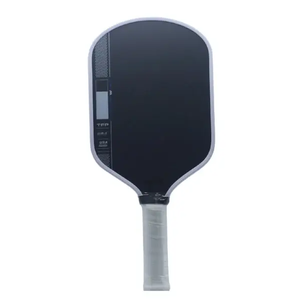 Pickleball pálka Hyperion 14 mm s pěnovým jádrem z uhlíkových vláken černá pro rychlou útočnou hru i silné odpaly pokročilých hráčů Nízká Cena