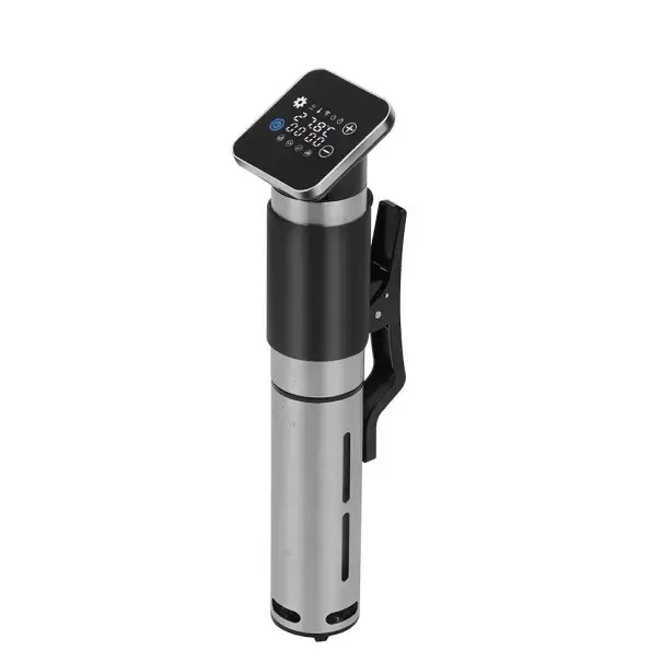 Tovární Cena Ponorný vařič s dotykovým displejem 330 x 52 mm 1300 W nerezový černo stříbrný elektrický vařič pro ohřev vody a vaření