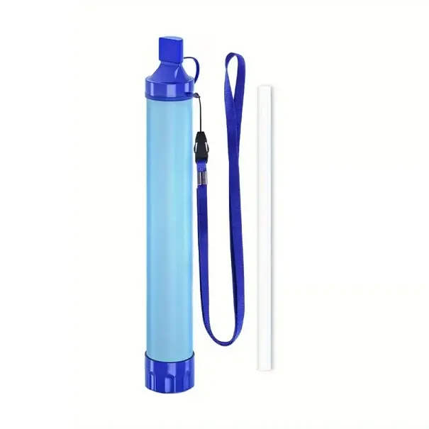 Vodní filtr pro přežití 21 x 3 cm Přenosný čistič vody s hadičkou 4stupňová filtrace 0,01 mikronu Outdoor filtr 1500l Nouzový filtr na cesty Hit Sezóny