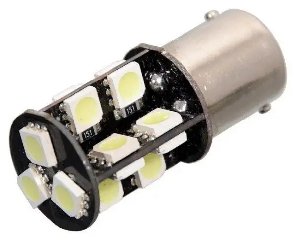 Oblíbený Žárovka 19 SMD LED 12V 5W Ba15S s rezistorem CAN-BUS ready bílá