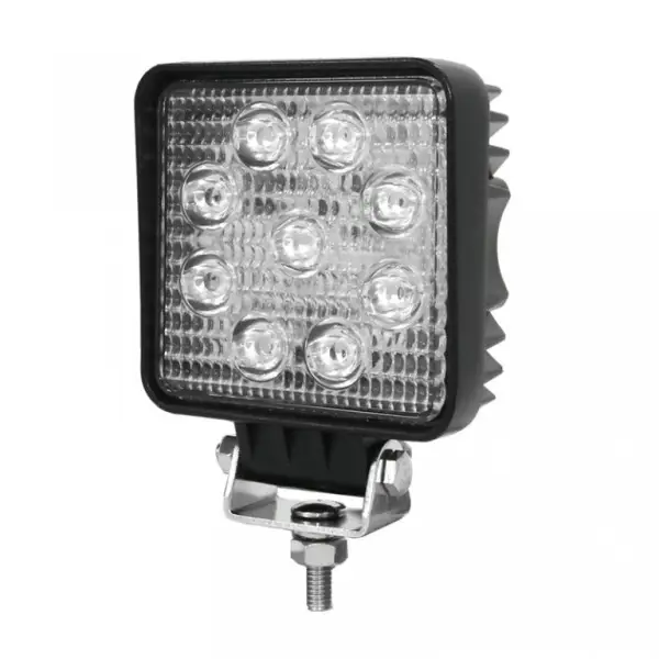 Svítilna pracovní LED 90x90mm, 10-32V, 9 ETI LED, 27W, 1600Lm, R10 Nejprodávanější