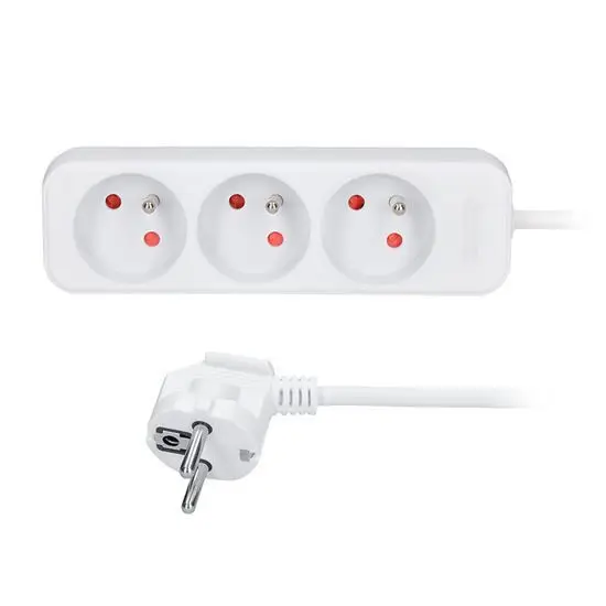 Kabel prodlužovací 2m 3xzásuvka Must-Have