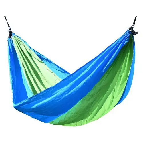 Sezónní Sleva Síť houpací NYLON 275x137cm zeleno-modrá