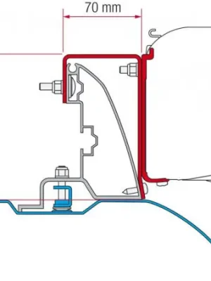 Adaptér pro uchycení markýzy Fiamma F45 a F70 na střešní ližinu Citroën Jumper/Fiat Ducato/Peugeot Boxer L2/L3/H2 (2006-) Pouze Dnes