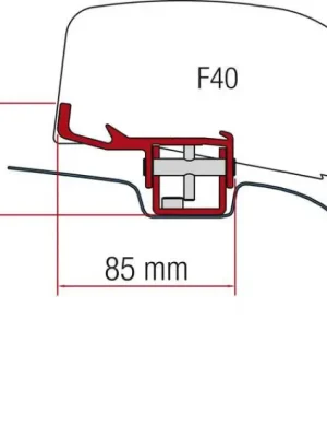 Adaptér Fiamma F40Van pro VW T5/T6 bez C-držáku Ihned K Objednání
