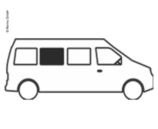 Omezená Nabídka Boční posuvné okno CARBEST pro VW Crafter (2018- ), prostřední levé, 1455x702mm, tonované