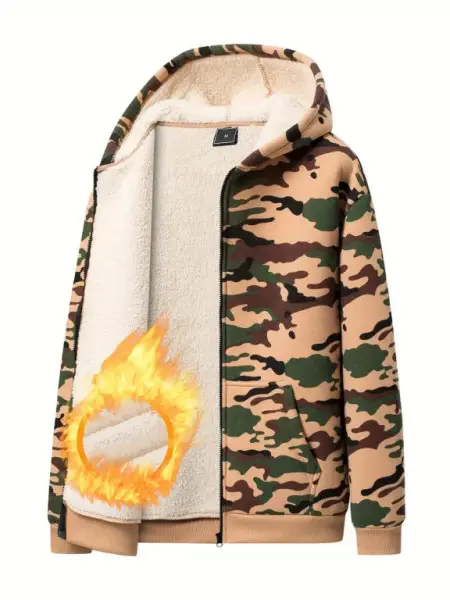 Novinka Mikina pánská, flanelová, maskáčová, khaki,XXL