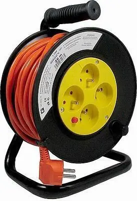 Značkový Kabel prodlužovací naviják, 20m, 4x10A