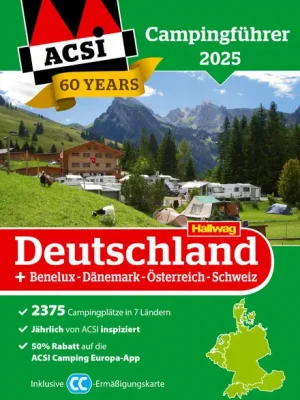 ACSI Camping Guide Německo 2025 Hit Sezóny