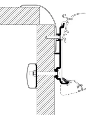 Adaptér Thule markýza 450cm (centimetry) - adaptér Fiat Frankia Víkendová Akce
