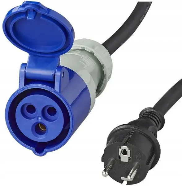 Adaptér kabelový 40cm, zástrčka E,SCHUKO/ zásuvka CEE přímá 3x1.5mm2 16A 373526 Značkový