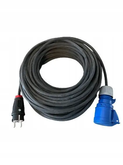 Přímo Od Výrobce Kabel prodlužovací pro karavany 40m zástrčka E,SCHUKO/CEE zásuvka pryž 3x1.5mm2 IP44/54
