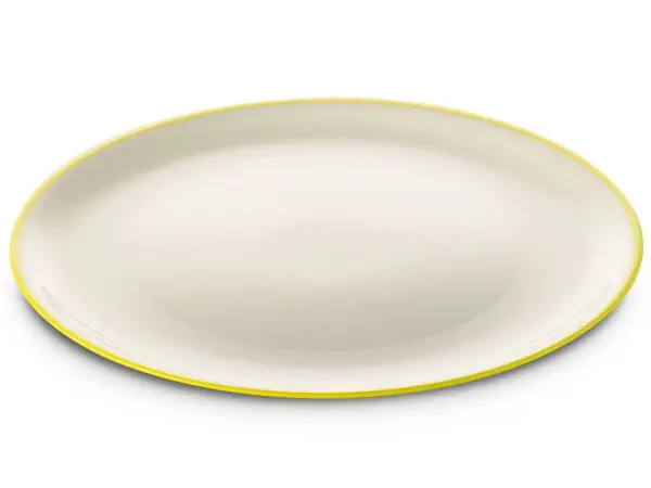 Talíř plastový nerozbitný Omada Sanalving Dinner Plate 24xh1.5cm VerdeAcido světle zelený Bezpečná Platba